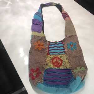Cute over the shoulder fabric bag